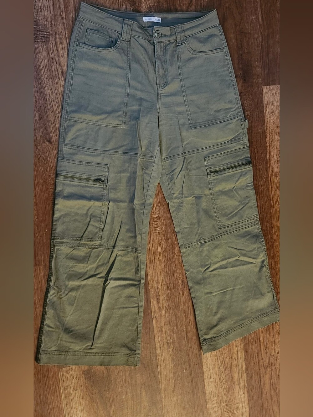 Sincerely Jules Olive Green Utility Cargo Pants